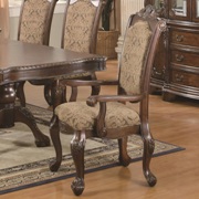 Andrea Cushion Seat And Back Rolled Arm Dining Chair